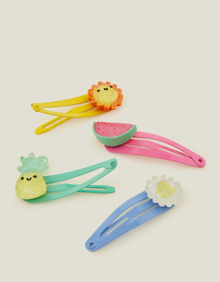 4-PACK GIRLS FRUITY HAIR CLIPS