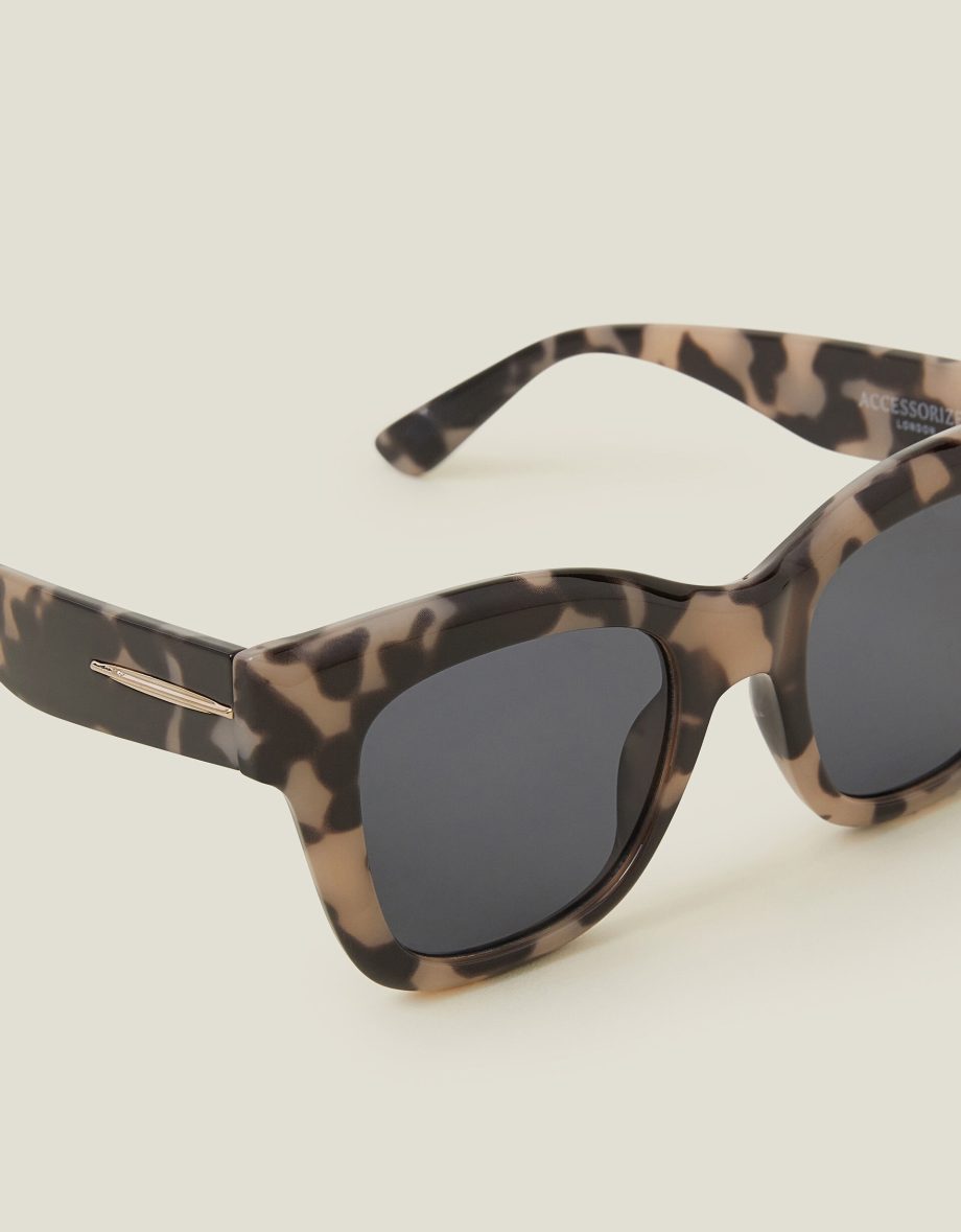 Chunky Tort Square Sunglasses