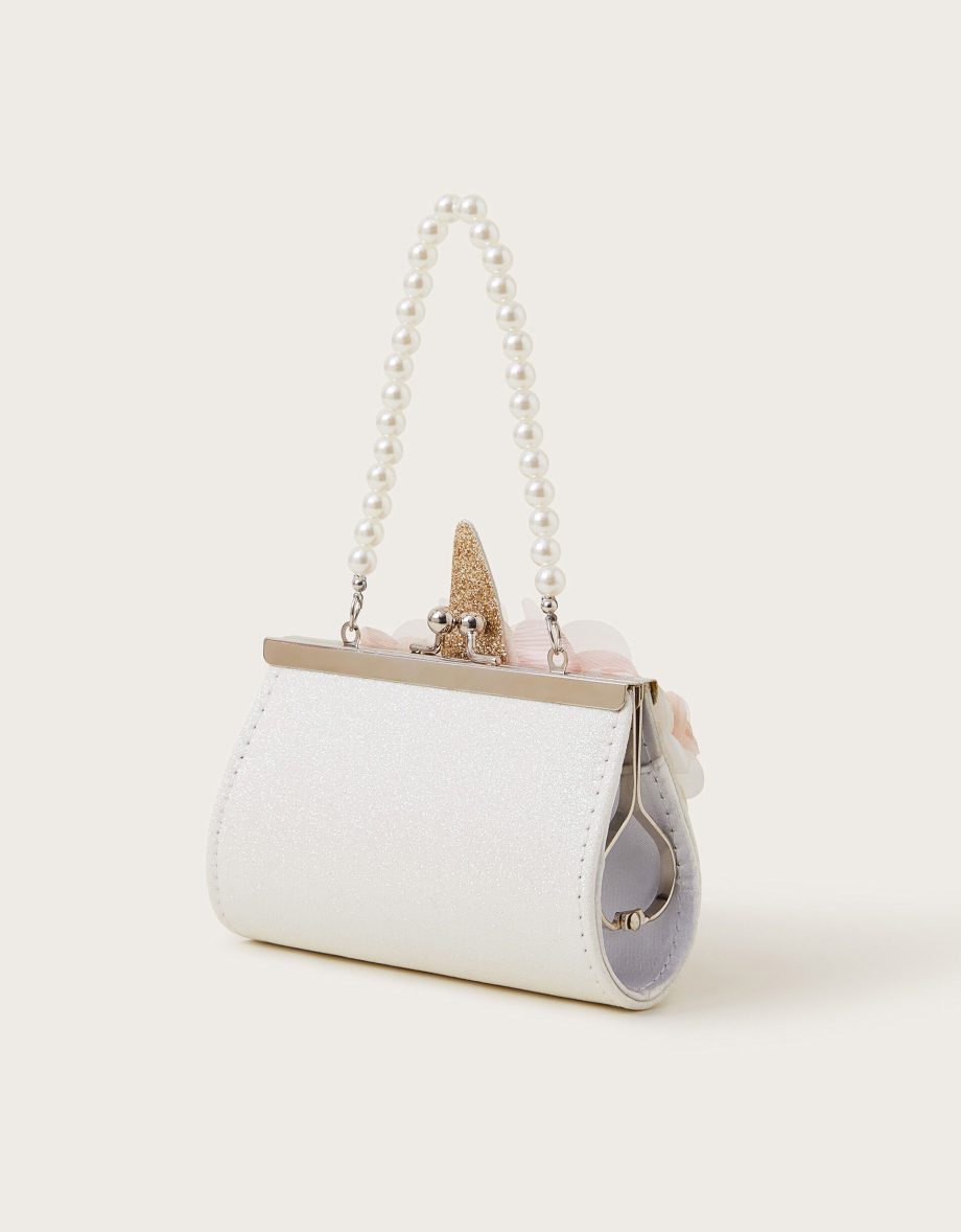 Mini unicorn pearl strap bag