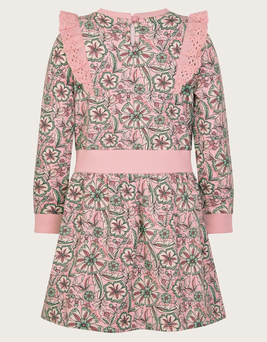 Scorched paisley print dress pink