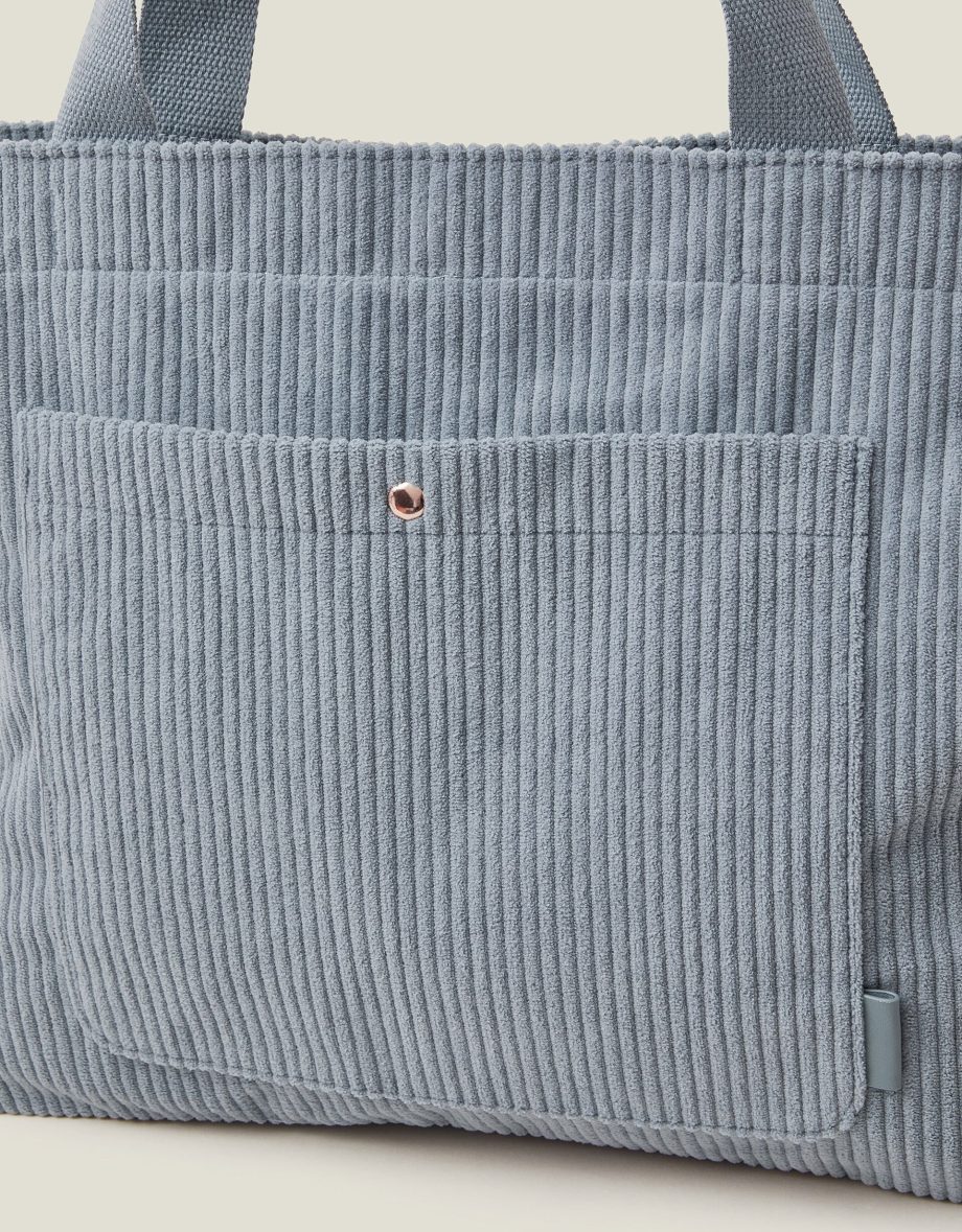 Corduroy Shopper Bag Blue