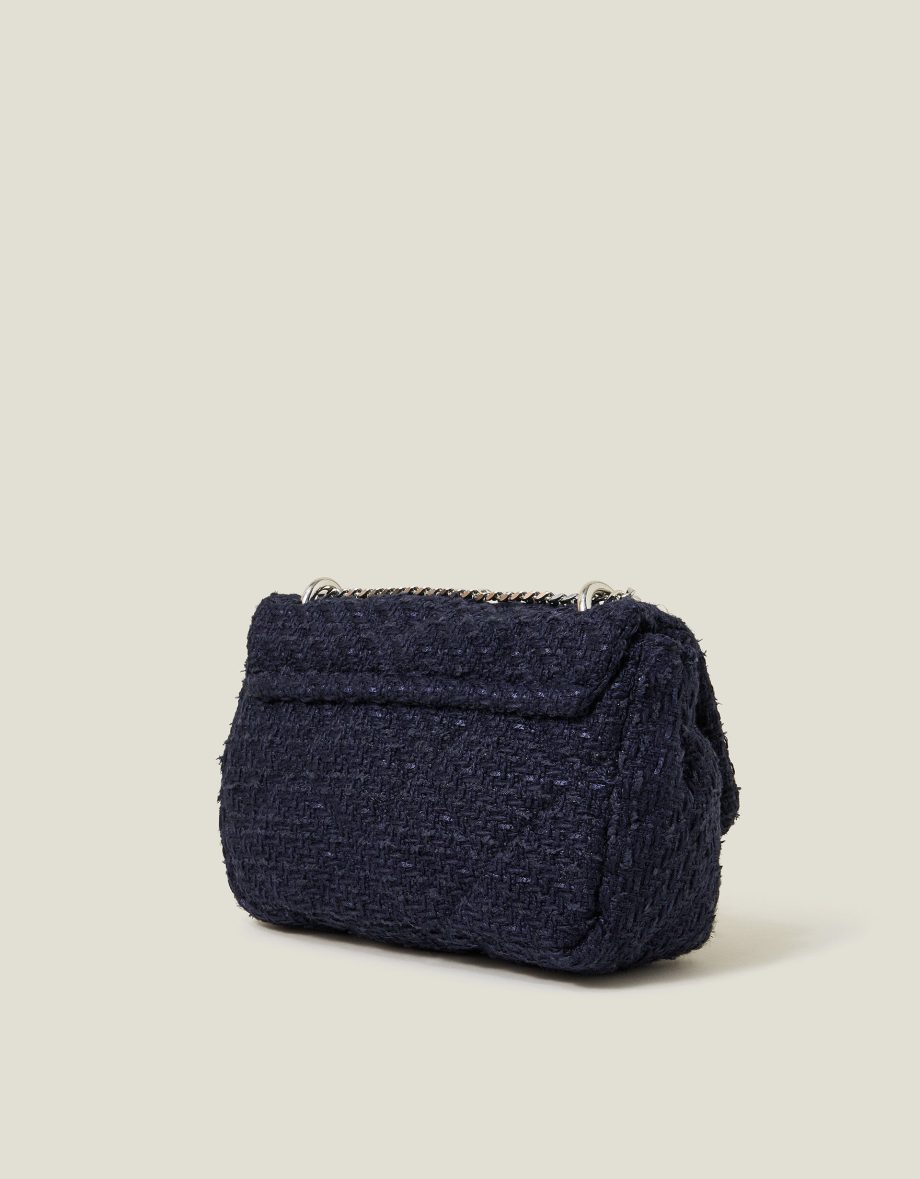 BOUCLE CHAIN SHOULDER BAG