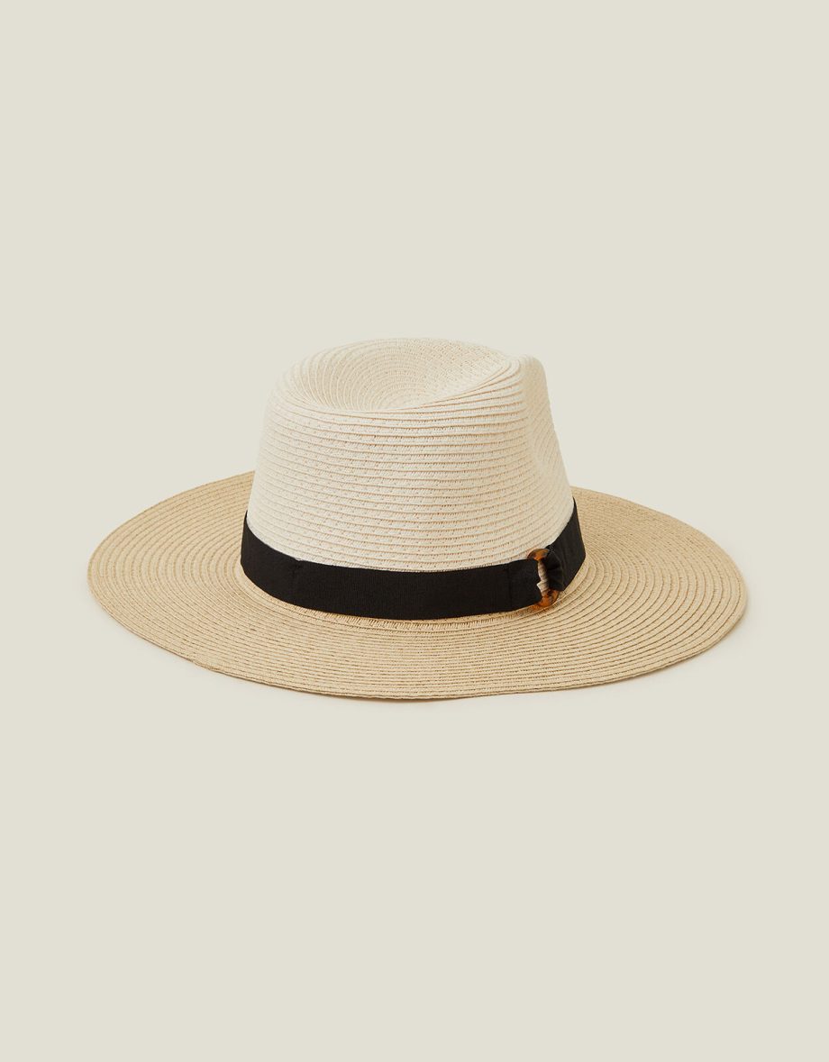 TORTOISESHELL RING FEDORA HAT