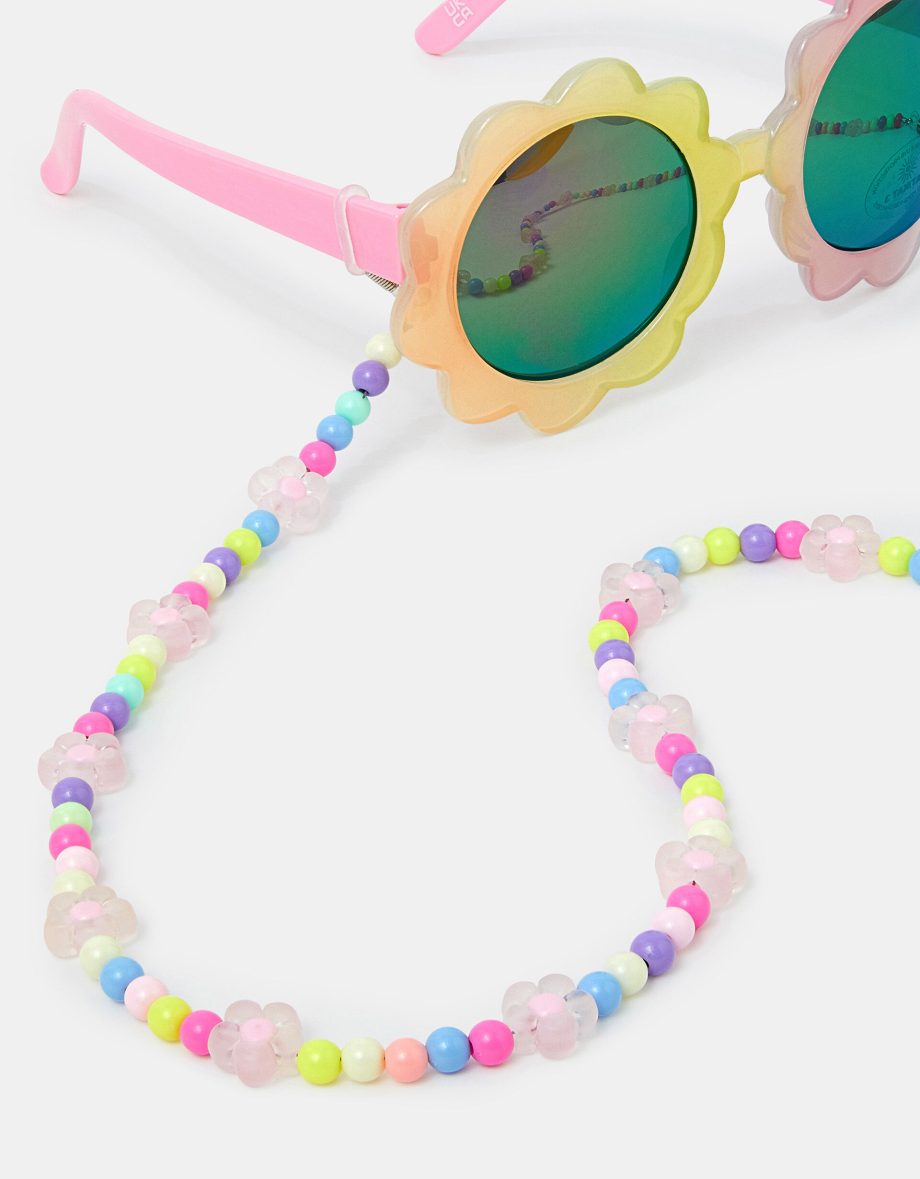 Girls Flower Beaded Sunglasses Chain