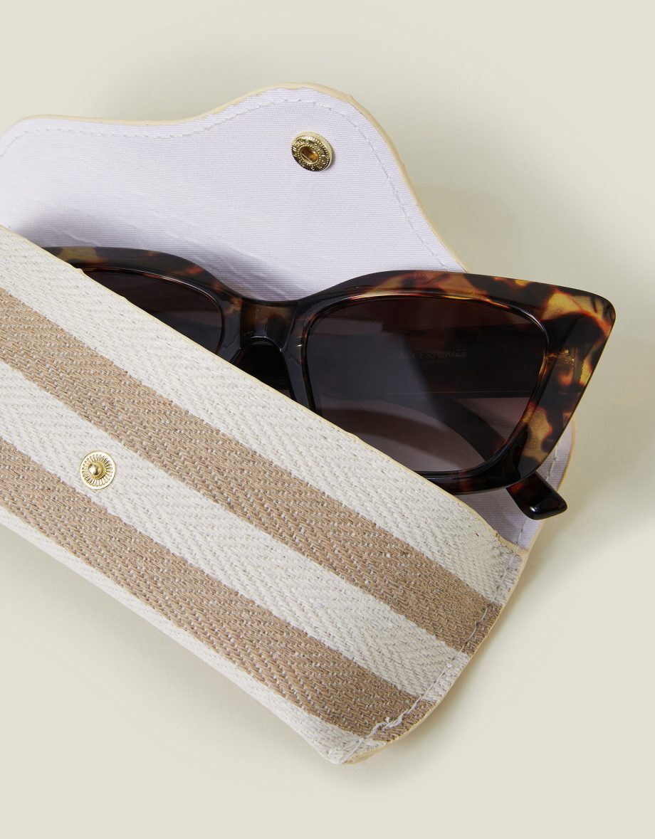 STRIPE STRUCTURED SUNGLASSES CASE