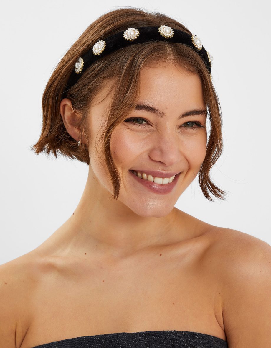 PEARL AND DIAMANTE HEADBAND