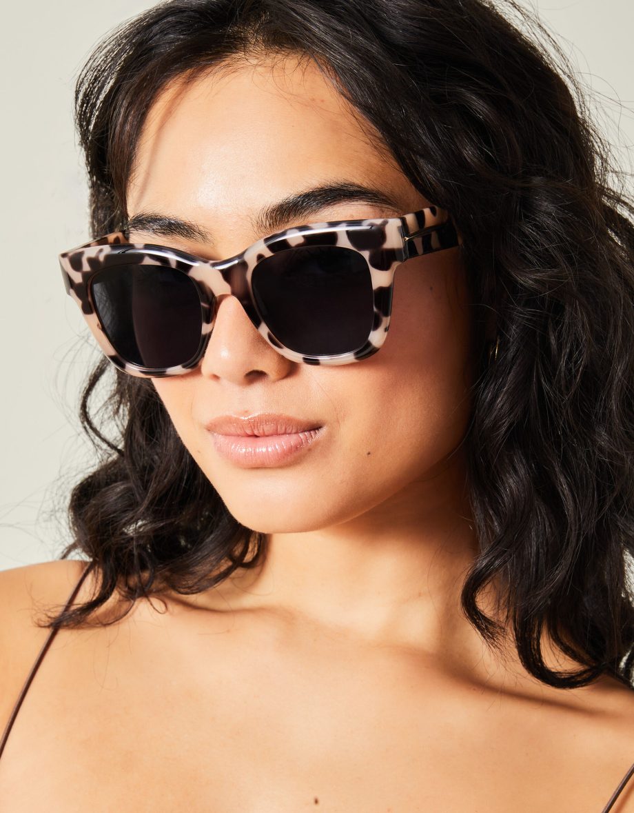 Chunky Tort Square Sunglasses