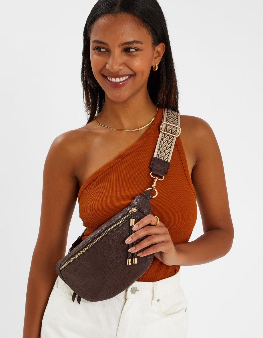 SLING BUM BAG BROWN