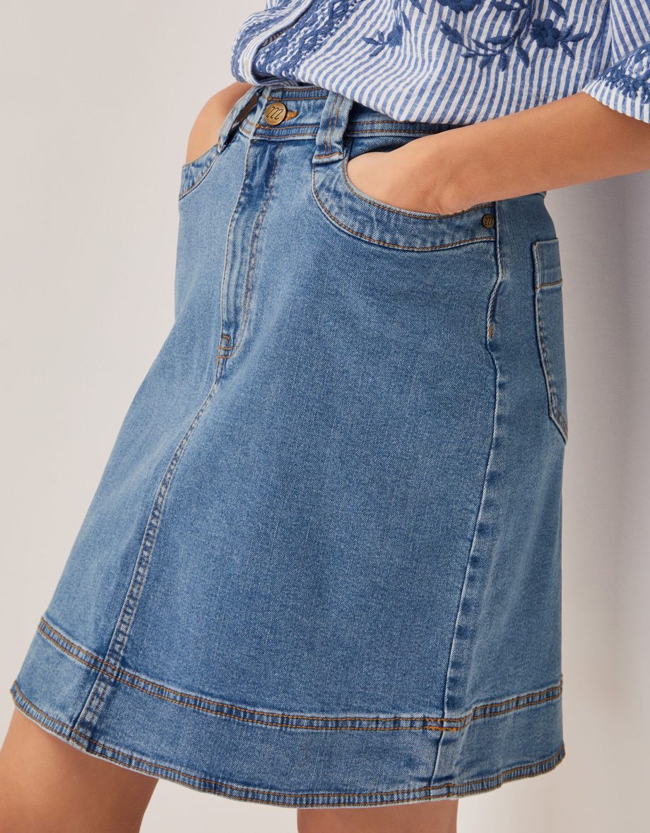 Cecelia Denim Mini Skirt Blue