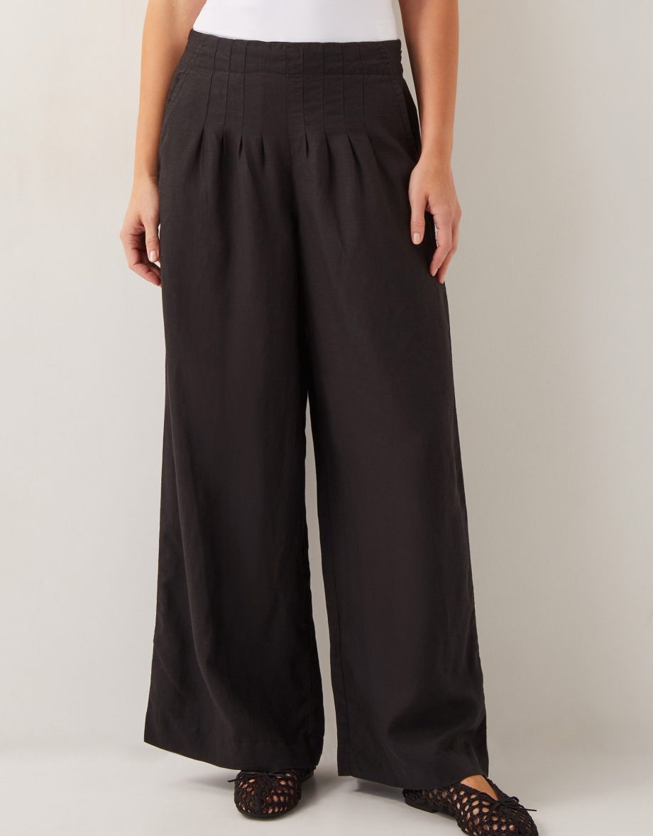 Margo Wide Leg Trousers Black