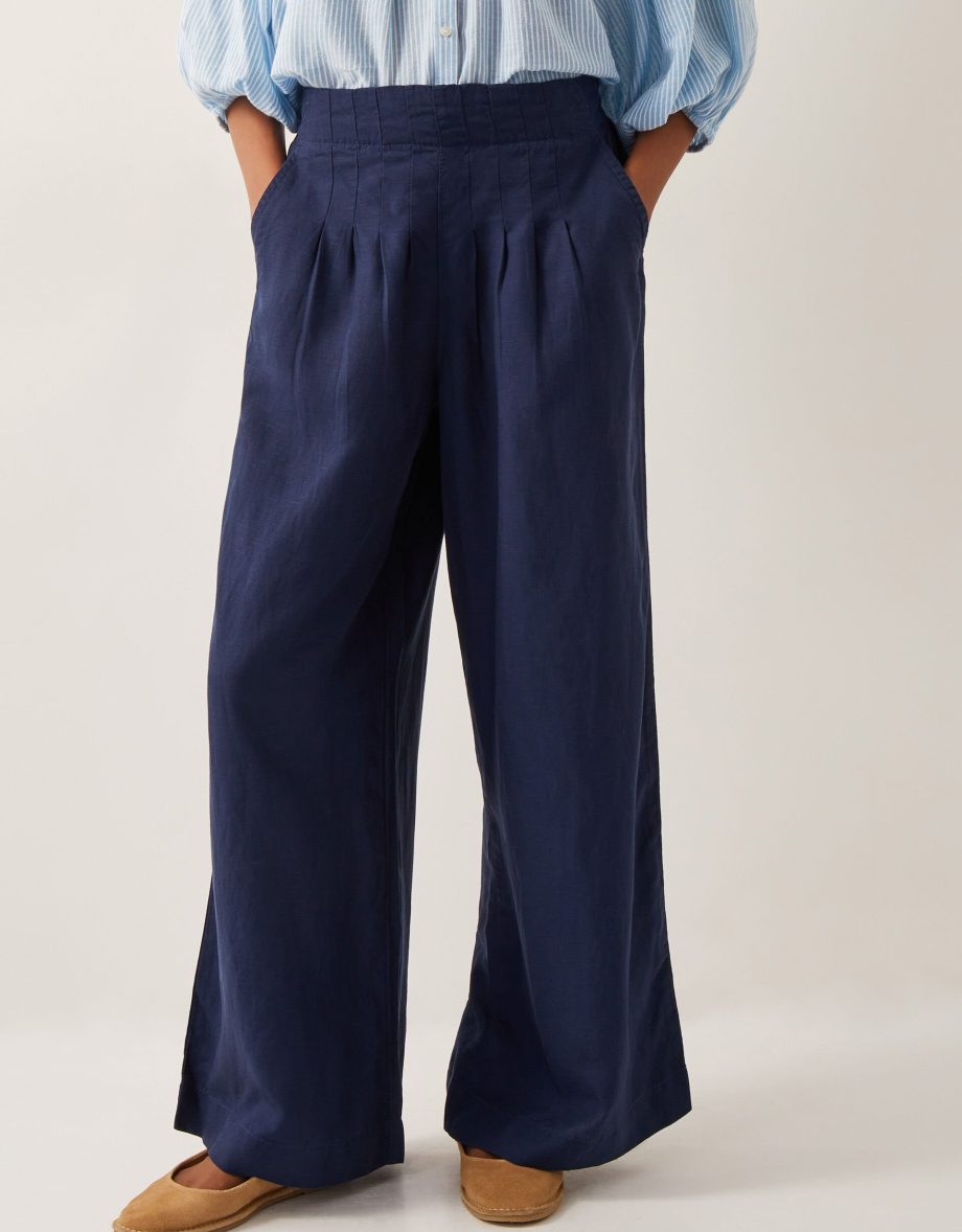 Margo wide leg trousers blue