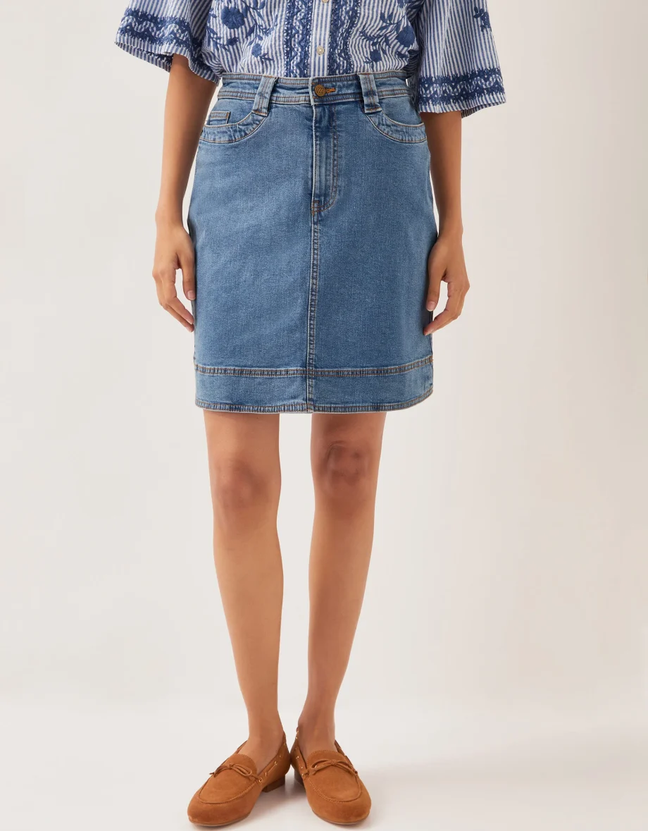 Cecelia Denim Mini Skirt Blue