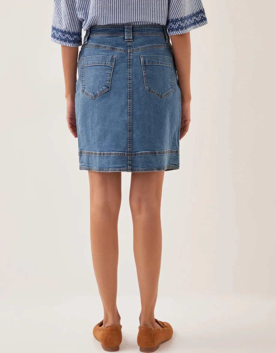 Cecelia Denim Mini Skirt Blue