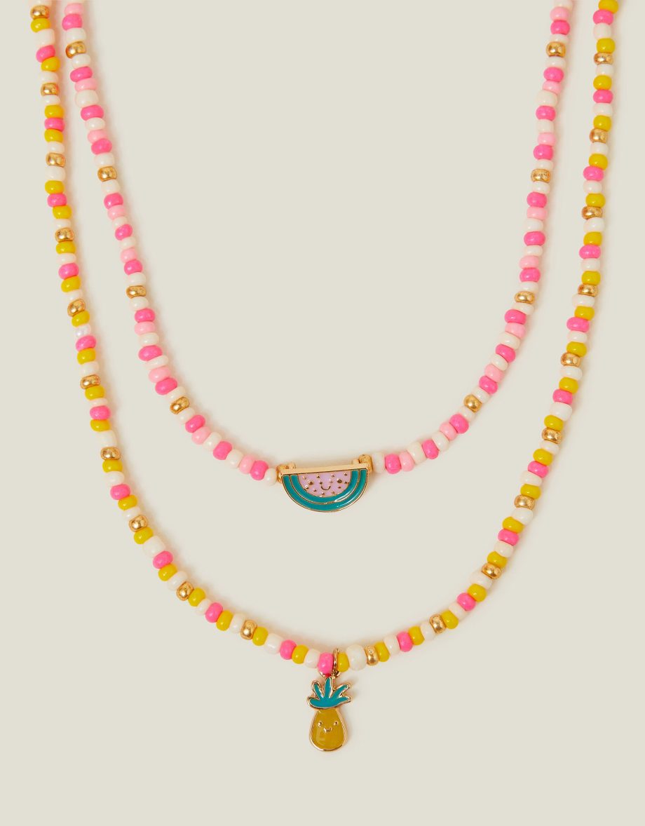 GIRLS FRUIT LAYERED NECKLACE