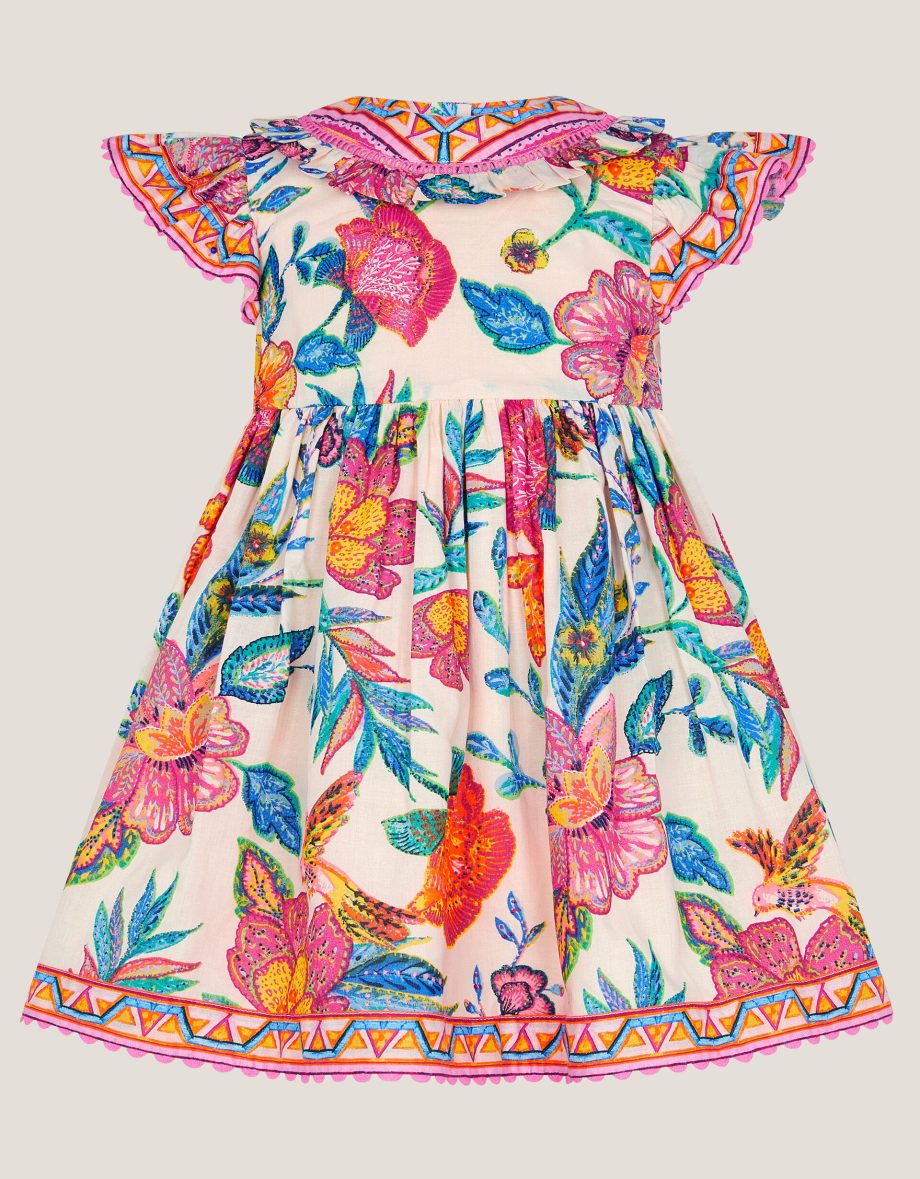 Baby milena floral print dress ivory