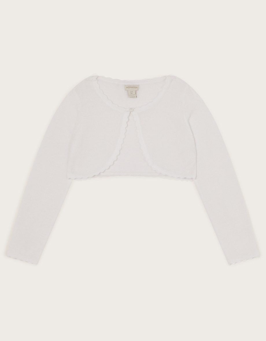 Niamh glitter cardigan white