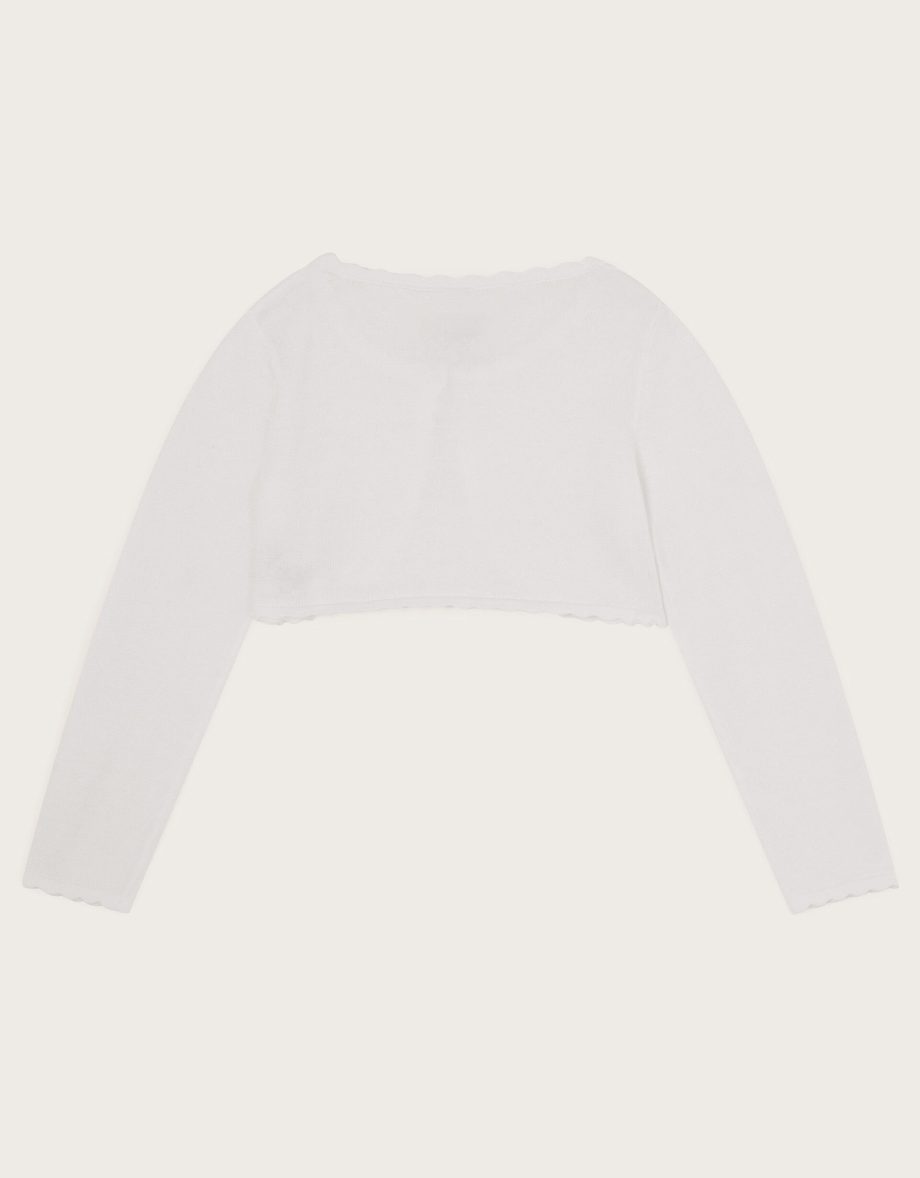 Niamh glitter cardigan white