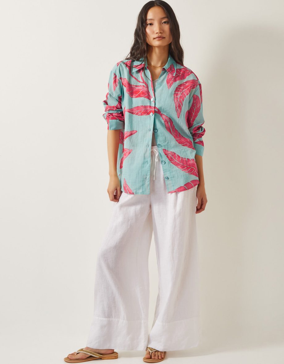 Pamela palm shirt green