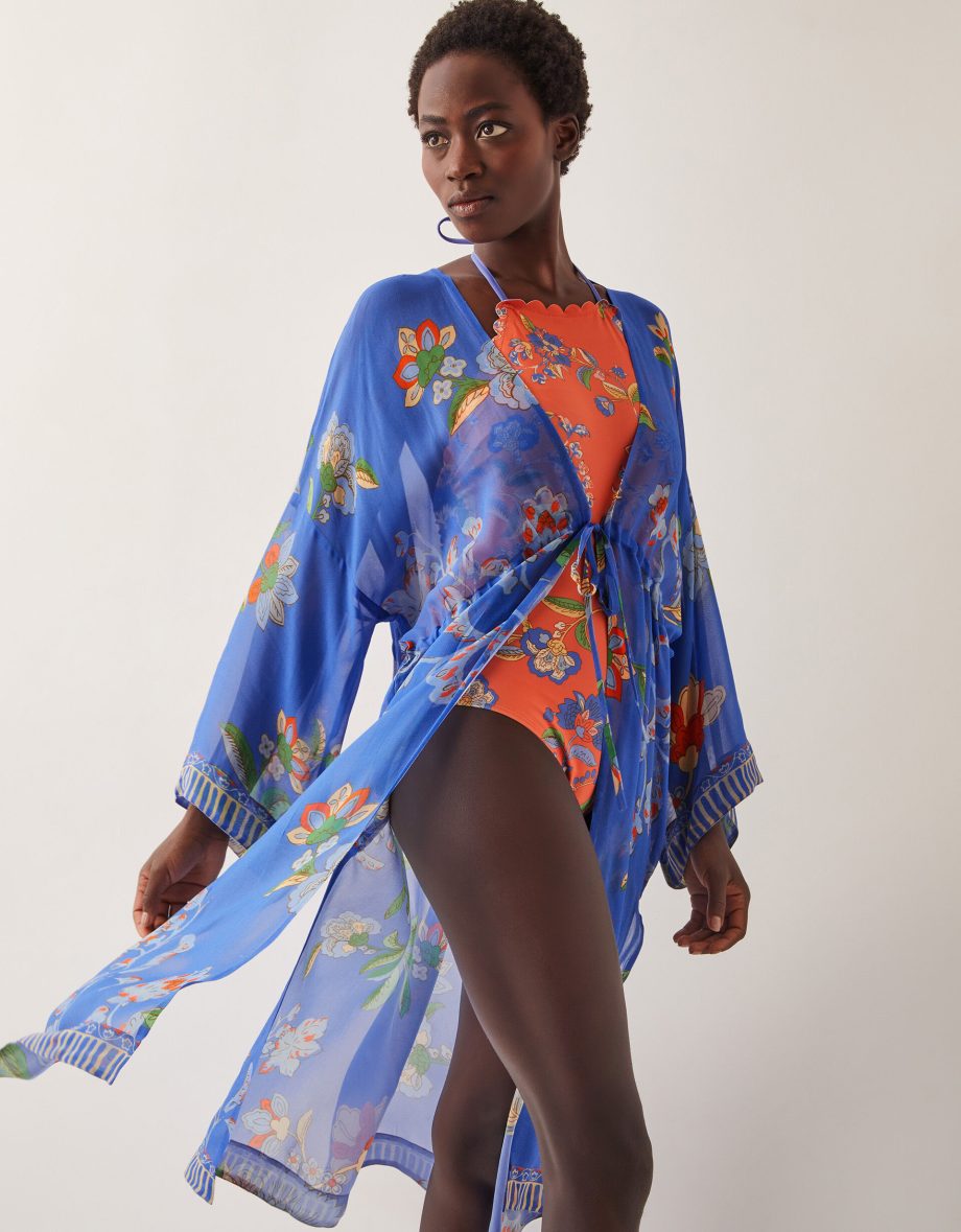 Kaia floral print cover up
