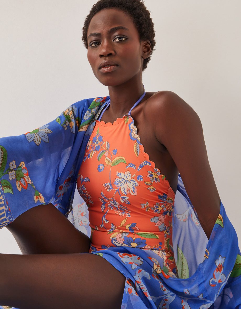 Kaia floral print cover up