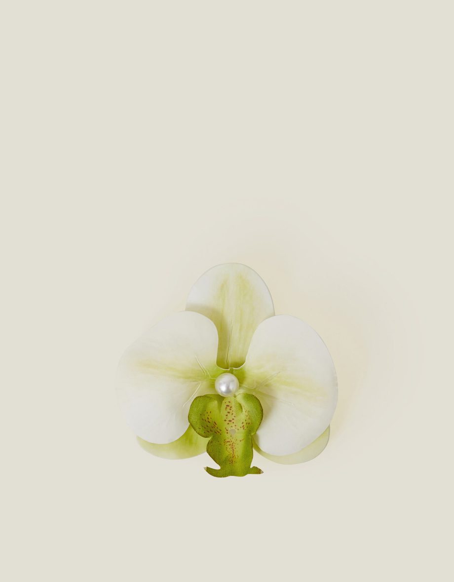 Orchid Hair Clip Yellow