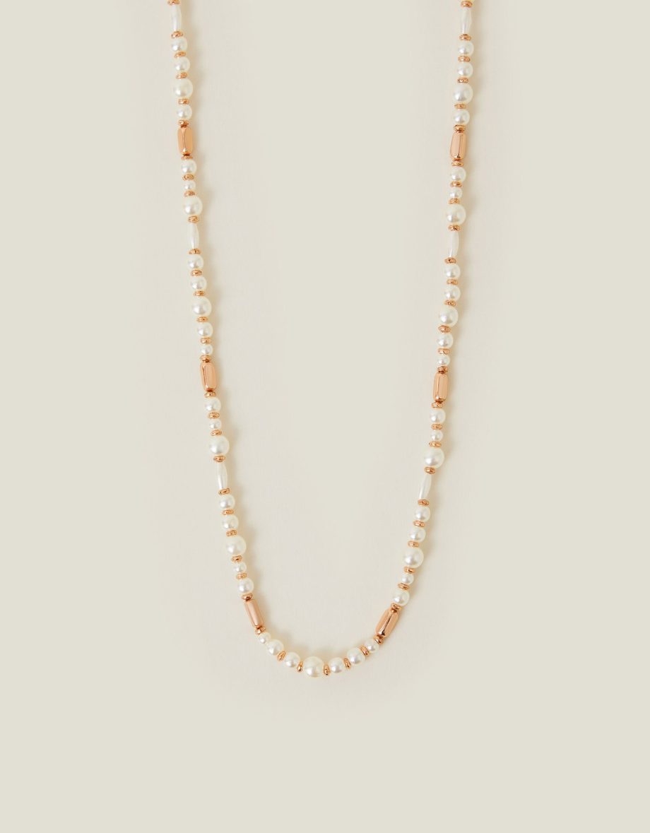 PEARL BEAD ROUND NECKLACE