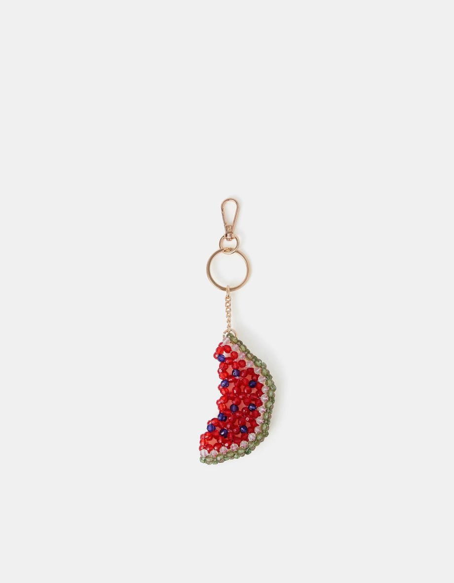 Watermelon Beaded Bag Charm