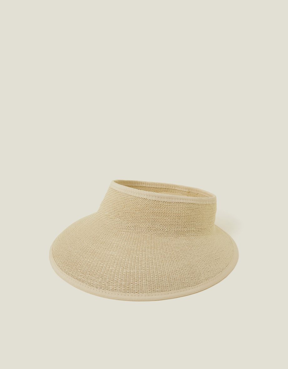 Packable Woven Sun Visor Natural