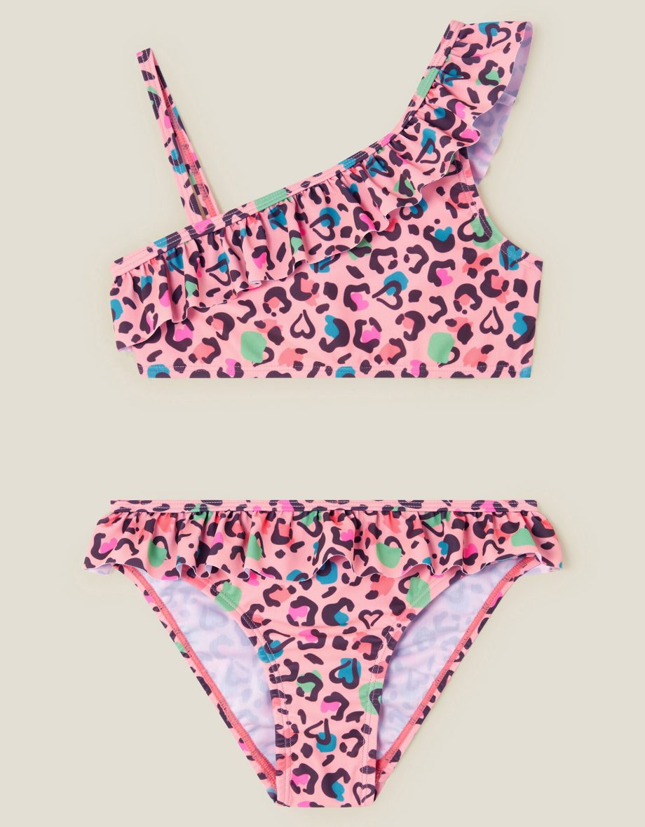 GIRLS LEOPARD PRINT BIKINI SET MULTI