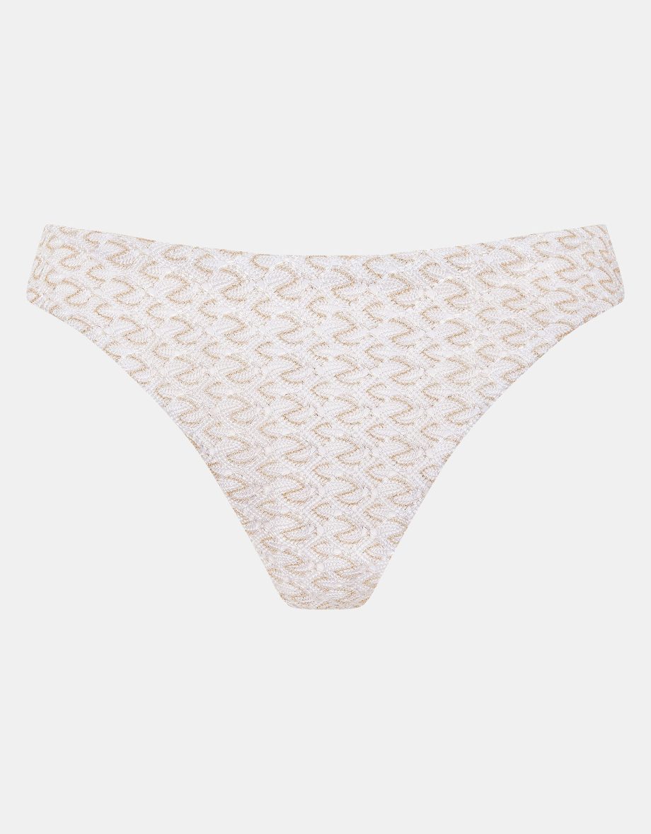 Zig-Zag Bikini Bottoms Gold