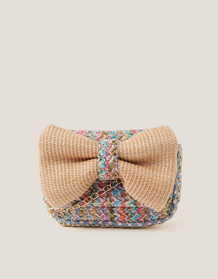 Woven bow bag