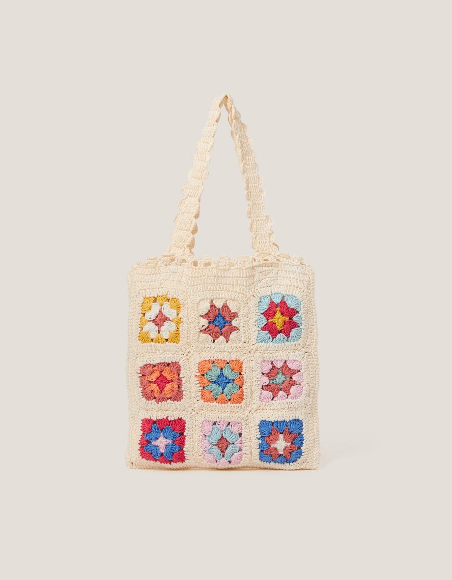 Crochet tote bag