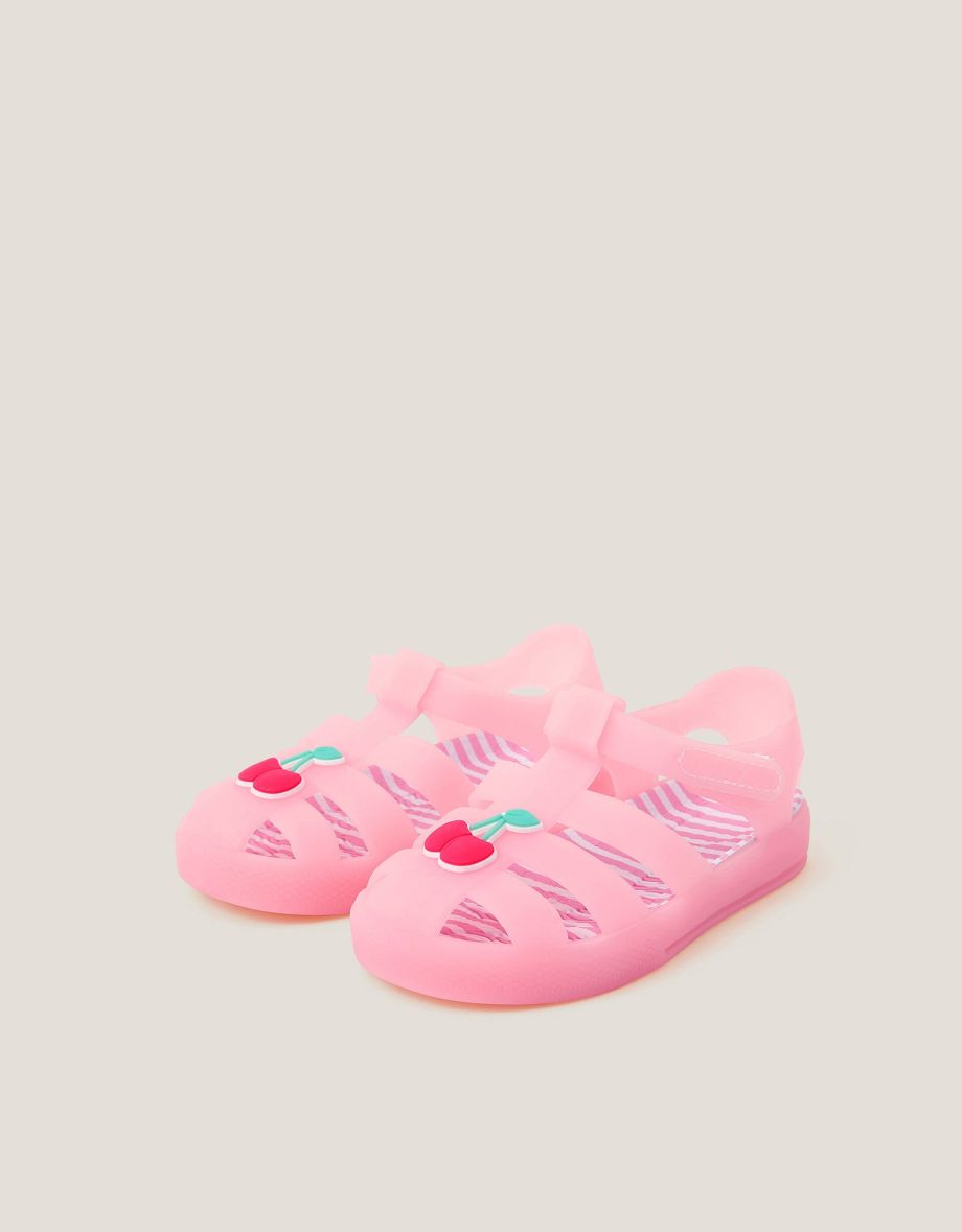 Baby cherry jelly sandals pink