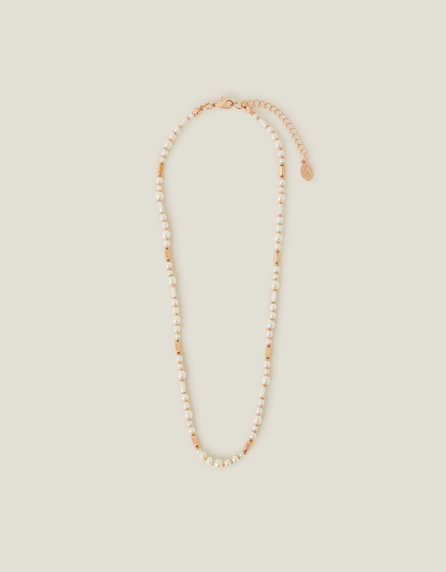 PEARL BEAD ROUND NECKLACE