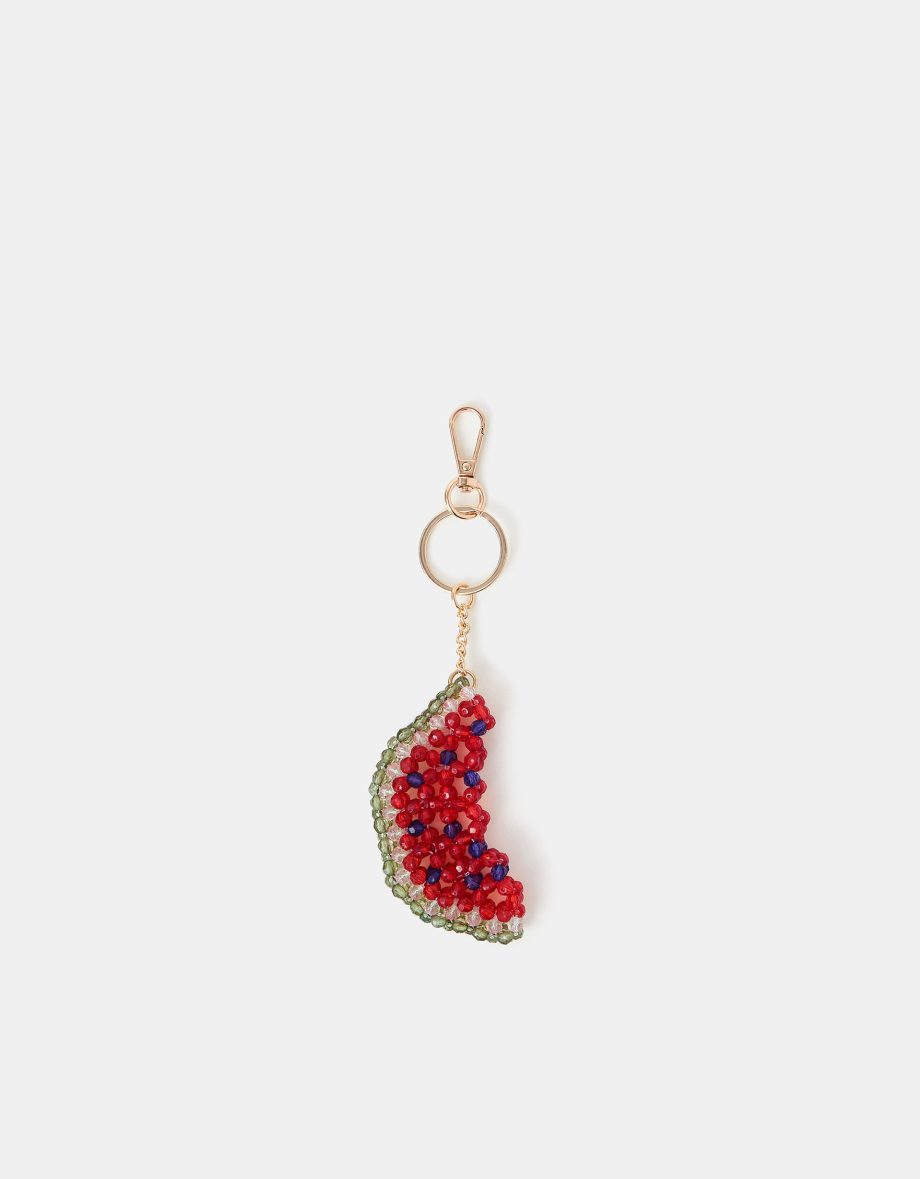 Watermelon Beaded Bag Charm