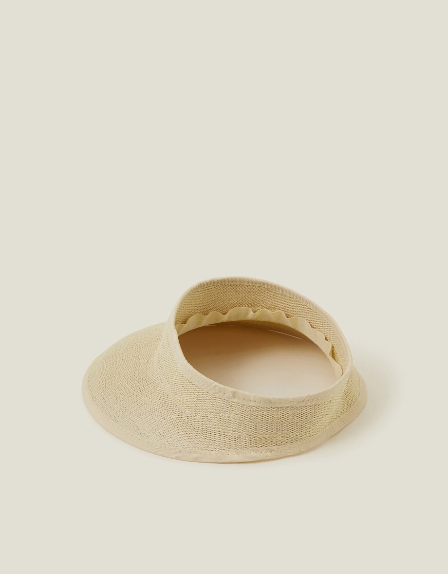 Packable Woven Sun Visor Natural