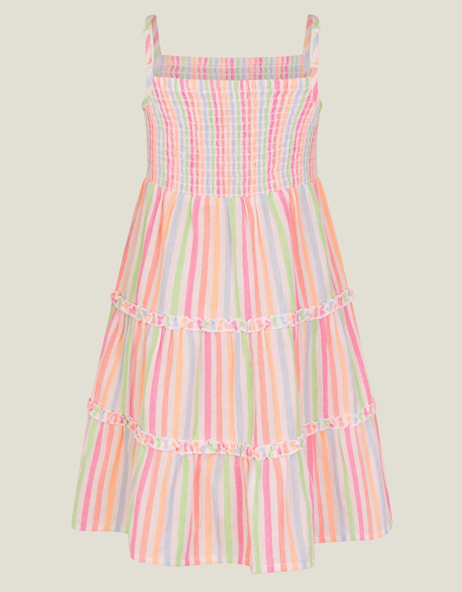 GIRLS STRIPE SUN DRESS MULTI