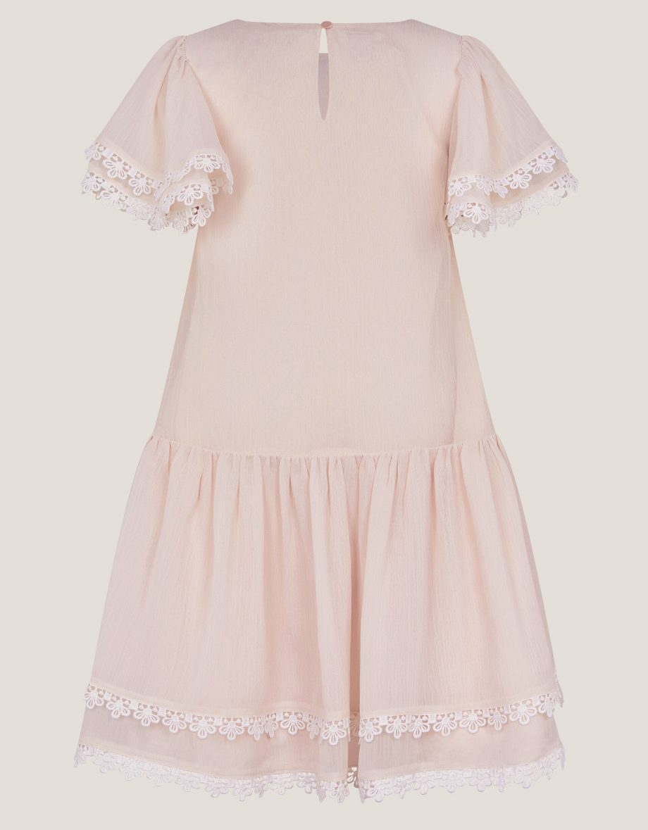 Antonia drop waist flower dress pink