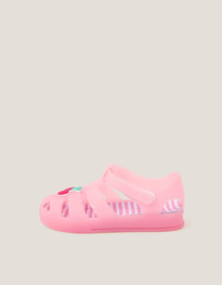 Baby cherry jelly sandals pink