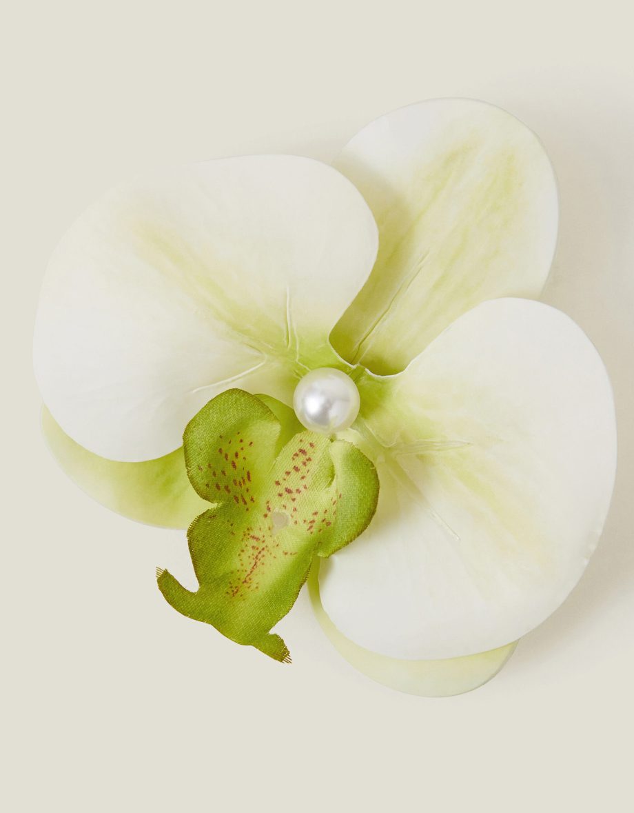 Orchid Hair Clip Yellow