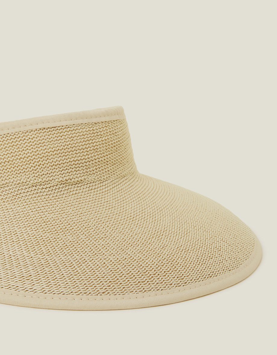 Packable Woven Sun Visor Natural