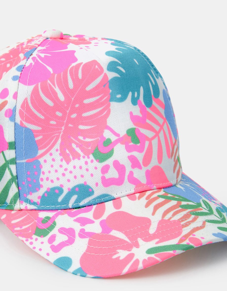GIRLS TROPICAL BASEBALL CAP MULTI