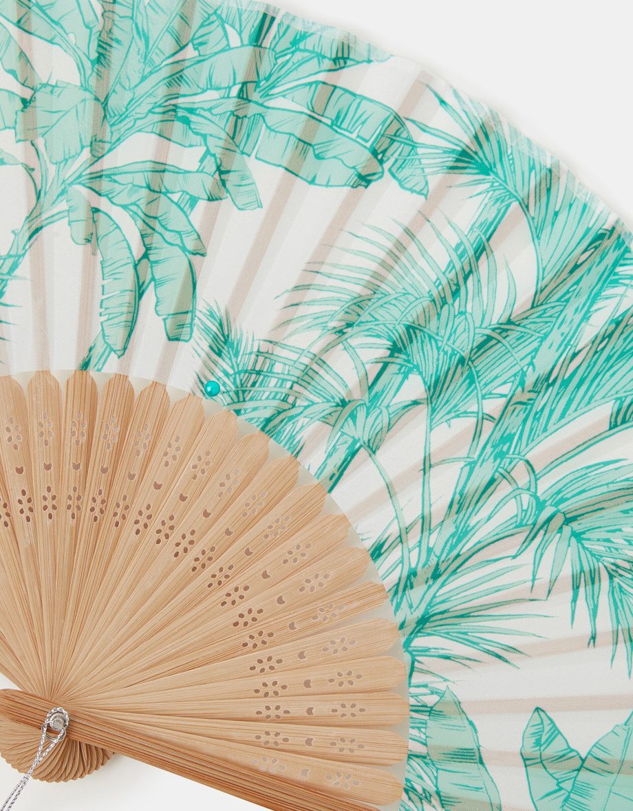 PALM PRINT FOLDABLE FAN