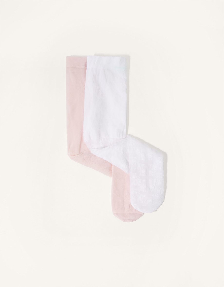 2-pack baby lace tights multi