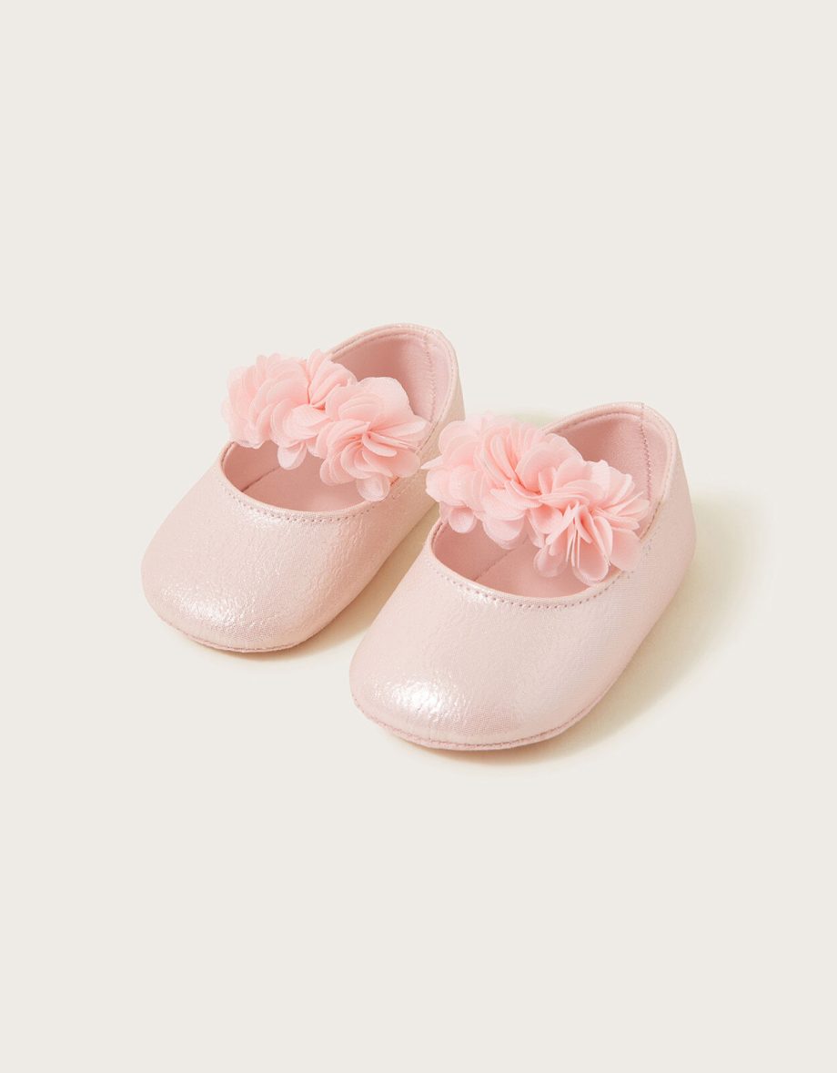 Corsage booties and bando set pink