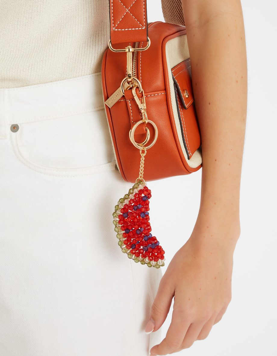 Watermelon Beaded Bag Charm