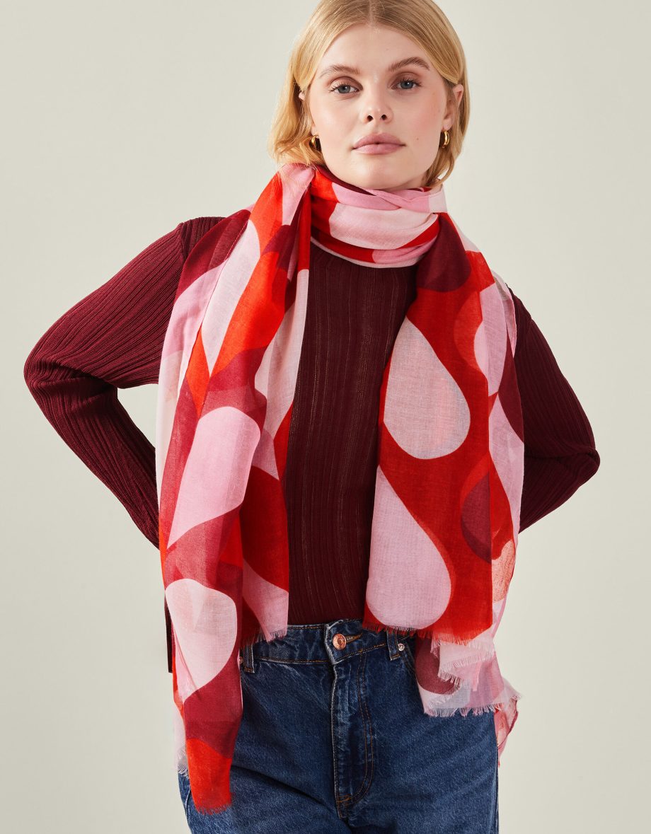RETRO HEART SCARF