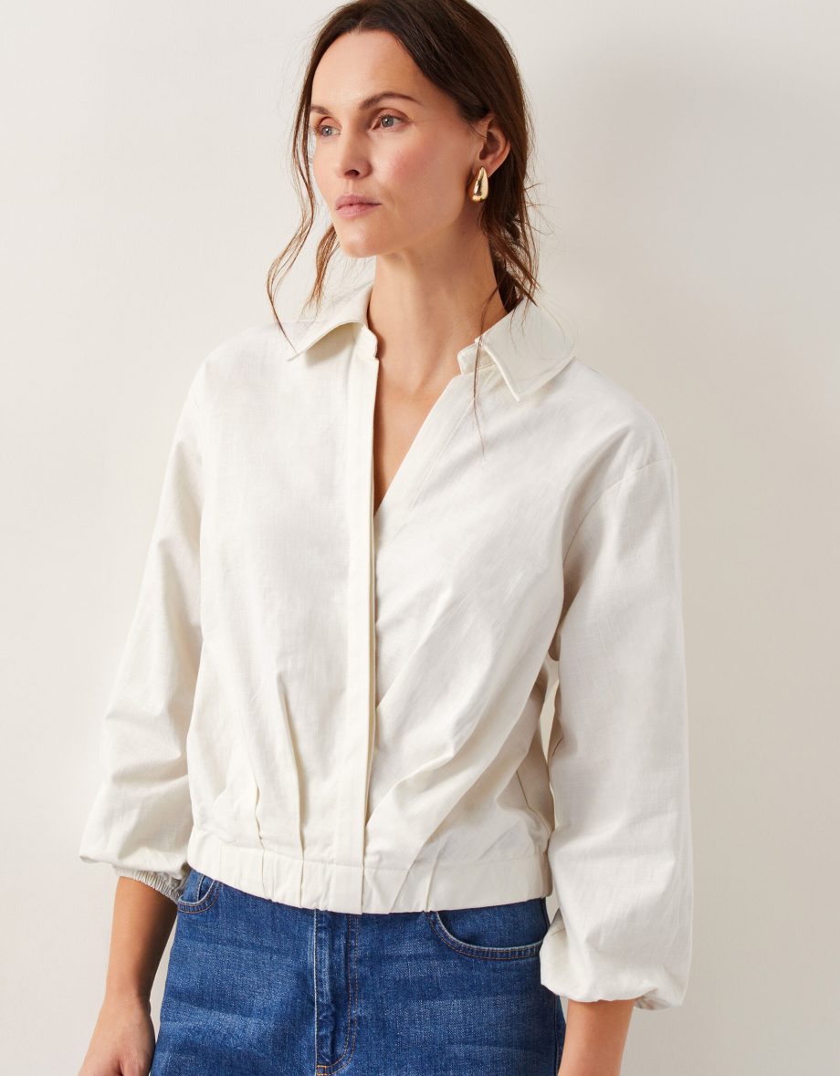 Mika wrap blouse ivory