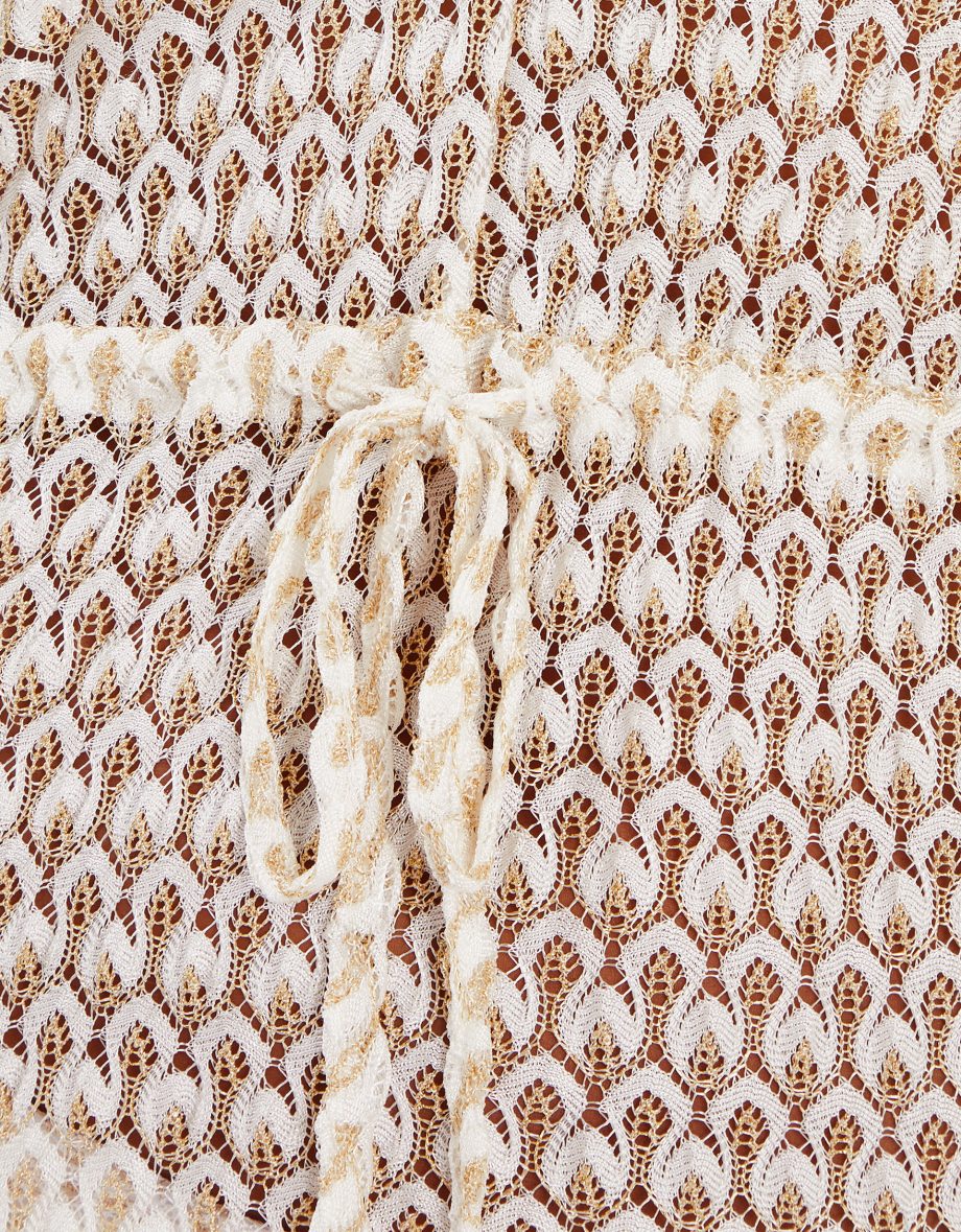 KNIT KAFTAN MAXI DRESS GOLD