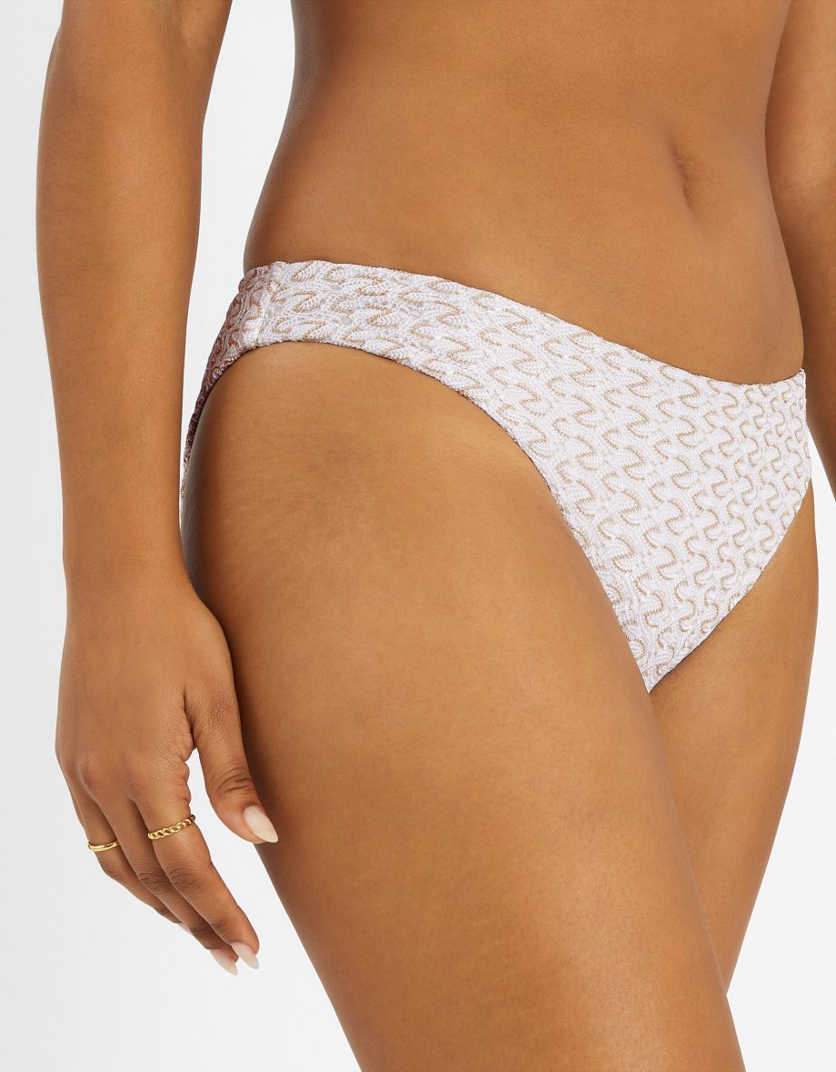Zig-Zag Bikini Bottoms Gold